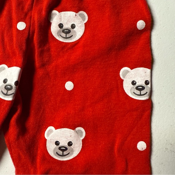 Red Polar Bear Kids Holiday Pajamas - Picture 6 of 7